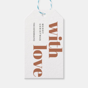 fröhliche und helle, moderne Weihnachten, leuchten Geschenkanhänger