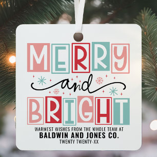 Fröhliche und helle trendy Vintage Weihnachten Ornament Aus Metall