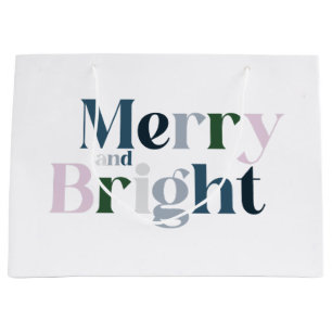 Fröhliche und helle Typografie Große Geschenktüte