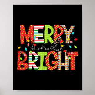 Fröhliche und helle Weihnachten Frauen Mädchen Kin Poster