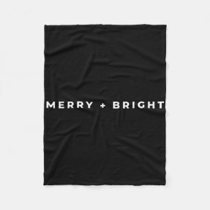 Fröhliche und helle Weihnachten Subtile Minimal Ko Fleecedecke