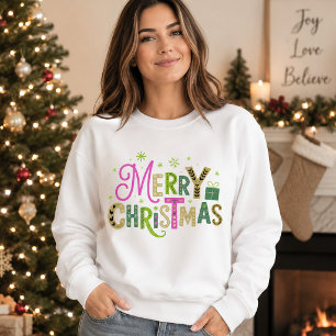 Fröhliche und helle Weihnachten Sweatshirt