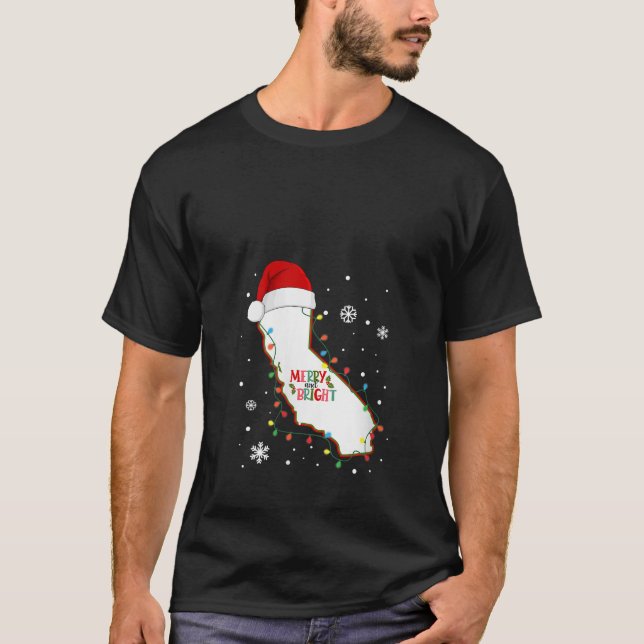 Fröhliche und helle Weihnachtsbeleuchtung Weihnach T-Shirt (Vorderseite)