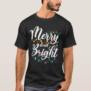 Fröhliche und helle Weihnachtsfamilie passt Weihna T-Shirt