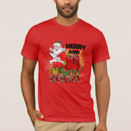 Fröhliche und helle Weihnachtsfeier T-Shirt