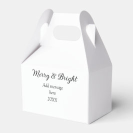 Fröhliche und helle Weihnachtsfeiertage ergänzen M Geschenkschachtel