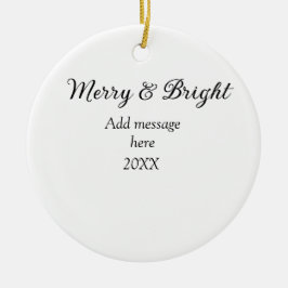 Fröhliche und helle Weihnachtsfeiertage ergänzen M Keramik Ornament
