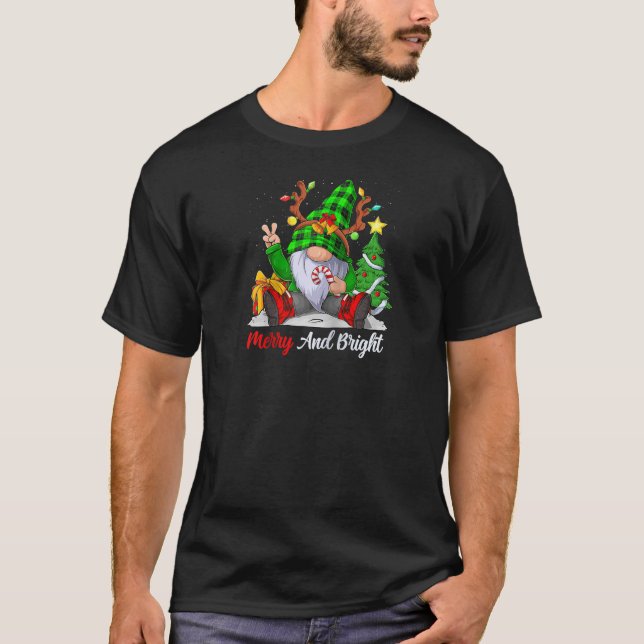 Fröhliche und helle Weihnachtsfeiertage Familie Py T-Shirt (Vorderseite)