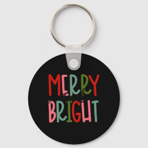 Fröhliche und helle Weihnachtsfrauen Mädchen Kinde Schlüsselanhänger