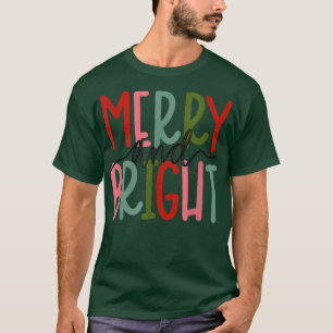 Fröhliche und helle Weihnachtsfrauen Mädchen Kinde T-Shirt