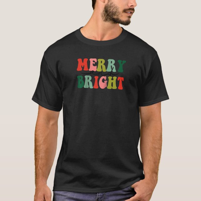 Fröhliche und helle Weihnachtsfrauen Mädchen Kinde T-Shirt (Vorderseite)