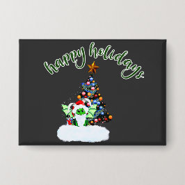 Fröhliche und magische Weihnachten mit einer Drach Button