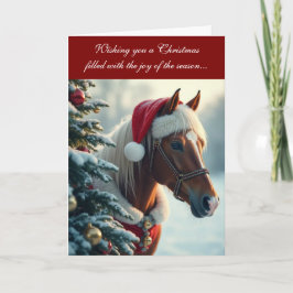 Fröhliche und majestätische Weihnachtskarte Karte