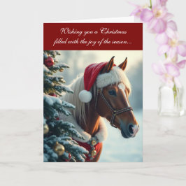Fröhliche und majestätische Weihnachtskarte Karte