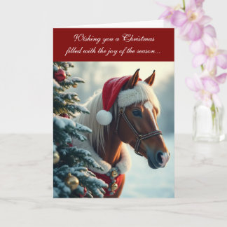 Fröhliche und majestätische Weihnachtskarte Karte