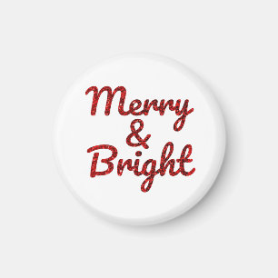 Fröhliche und strahlende Weihnachten Magnet