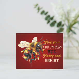 Fröhliche und strahlende Weihnachten Postkarte