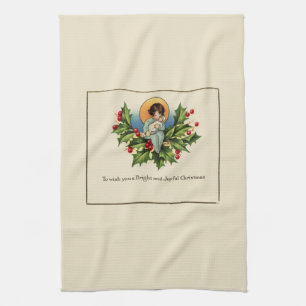 Fröhliche und strahlende Weihnachten wünschen wir Geschirrtuch