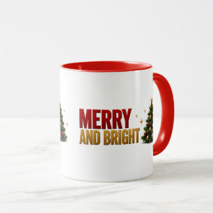 🎄 Fröhliche und strahlende Weihnachtsbotschaft ✨ Tasse