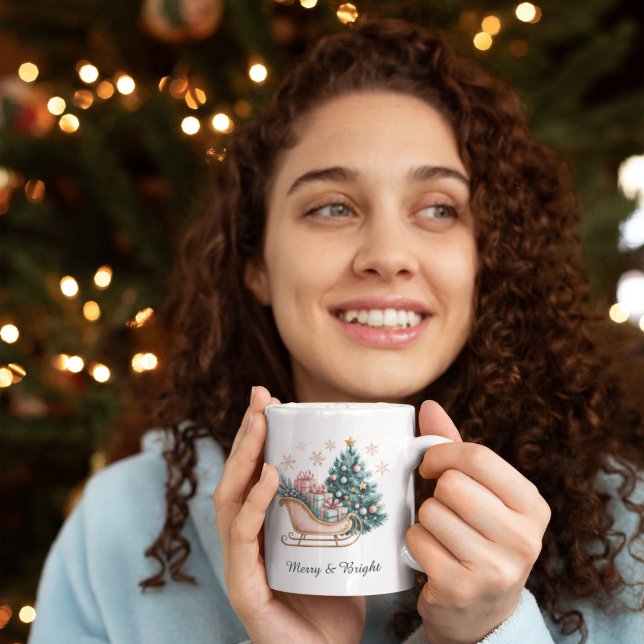 Fröhliche und strahlende Weihnachtsfeiertage Kaffeetasse (Von Creator hochgeladen)