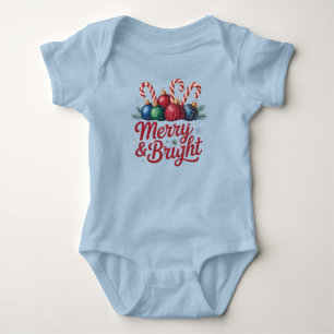 Fröhliche und strahlende Weihnachtsmagie Baby Strampler