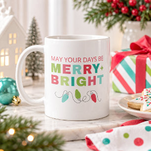 Fröhliche und strahlende Weihnachtstage Kaffeetasse