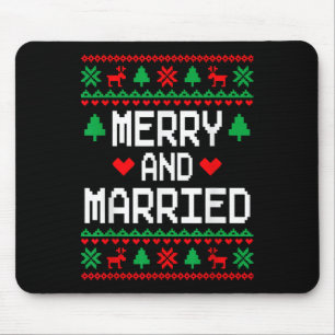Fröhliche und Verheiratete Paare treffen auf Weihn Mousepad