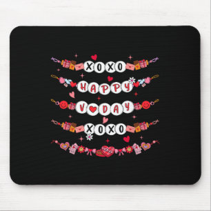 Fröhliche Valentins Xoxo V-Day Freundschaftsarmbän Mousepad