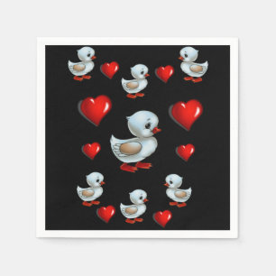 Fröhliche Valentinstag Papier Servietten