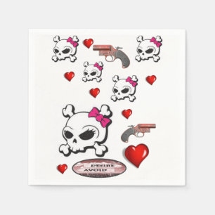 Fröhliche Valentinstag Papier Servietten
