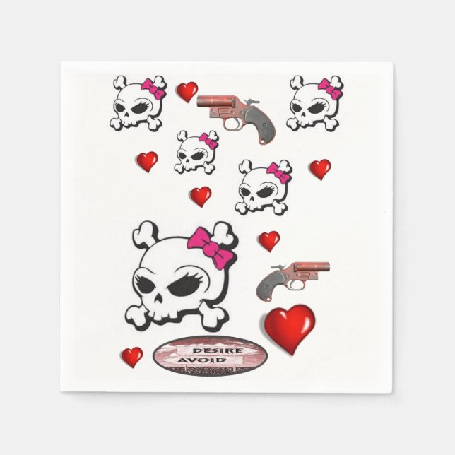 Fröhliche Valentinstag Papier Servietten (Vorderseite)