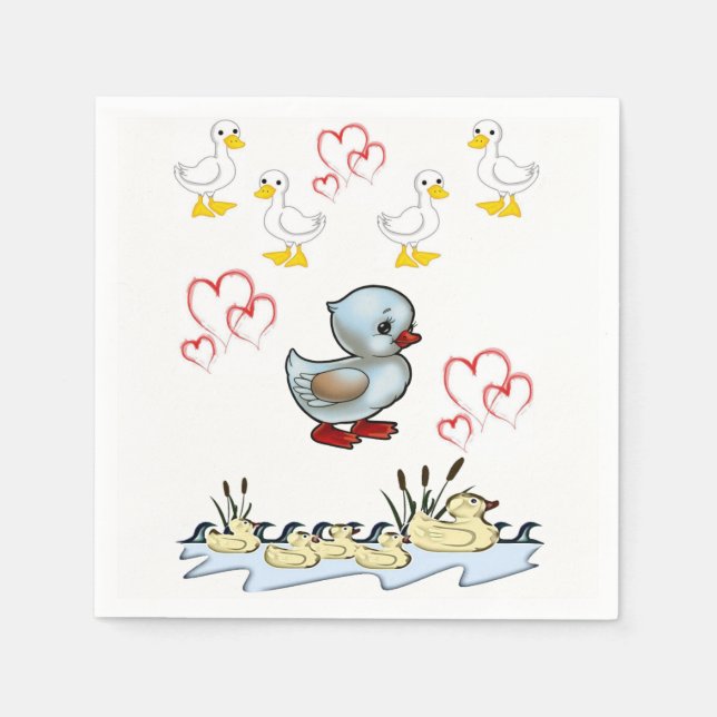 Fröhliche Valentinstag Papier Servietten (Vorderseite)