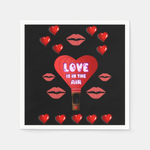 Fröhliche Valentinstag Papier Servietten