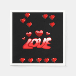 Fröhliche Valentinstag Papier Servietten