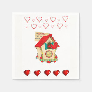 Fröhliche Valentinstag Papier Servietten