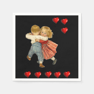 Fröhliche Valentinstag-Papier-Servietten Serviette