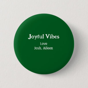 Fröhliche Vibes grüne Weihnachtsferien Liebe Famil Button