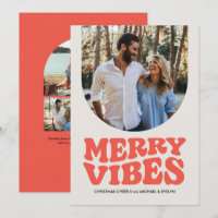 Fröhliche Vibes Spaß Retro-Foto Weihnachten