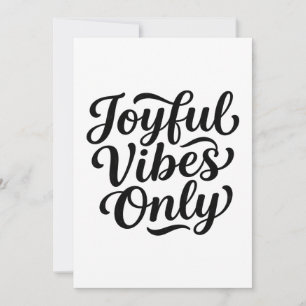 Fröhliche Vibes Typografie Einladung