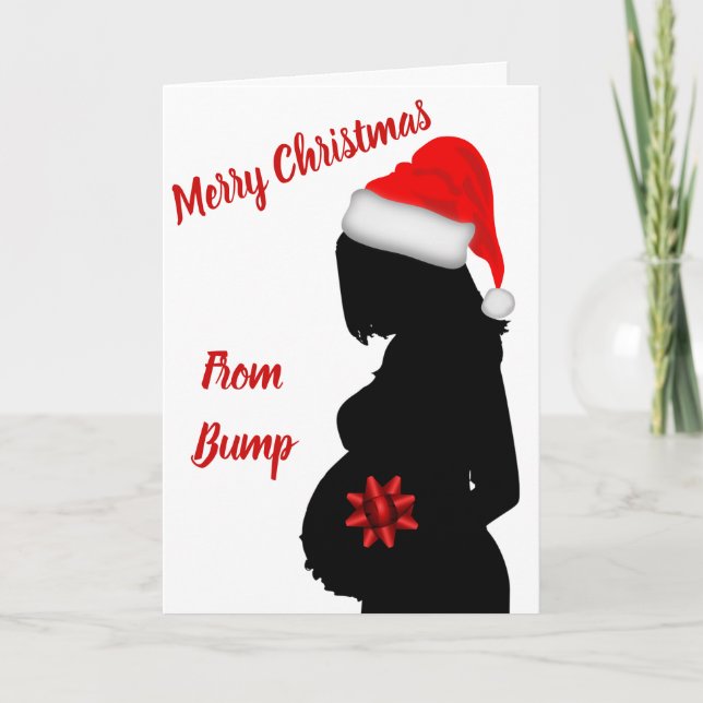 Fröhliche Weihnachten aus der Hüpfkarte Karte (Vorderseite)