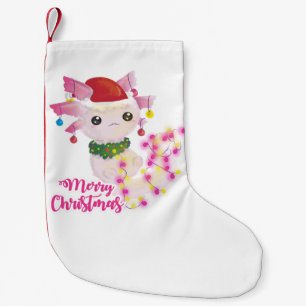 fröhliche Weihnachten axolotl santa Kleiner Weihnachtsstrumpf