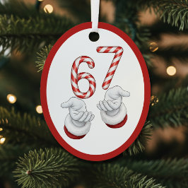 Fröhliche Weihnachten Candy Cane 6-7 Meme Lustig Ornament Aus Metall