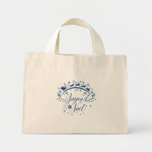 Fröhliche Weihnachten Christmas Tiny Tote Bag Mini Stoffbeutel