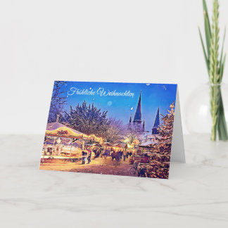 Fröhliche Weihnachten deutsche Weihnachtskarte