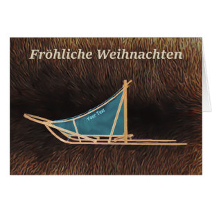 Fröhliche Weihnachten - Dog Sled