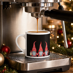 Fröhliche Weihnachten Drei Rote Gnome Espresso Tas Espressotasse