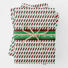 Fröhliche Weihnachten Elegant und modern individua Geschenkpapier Set