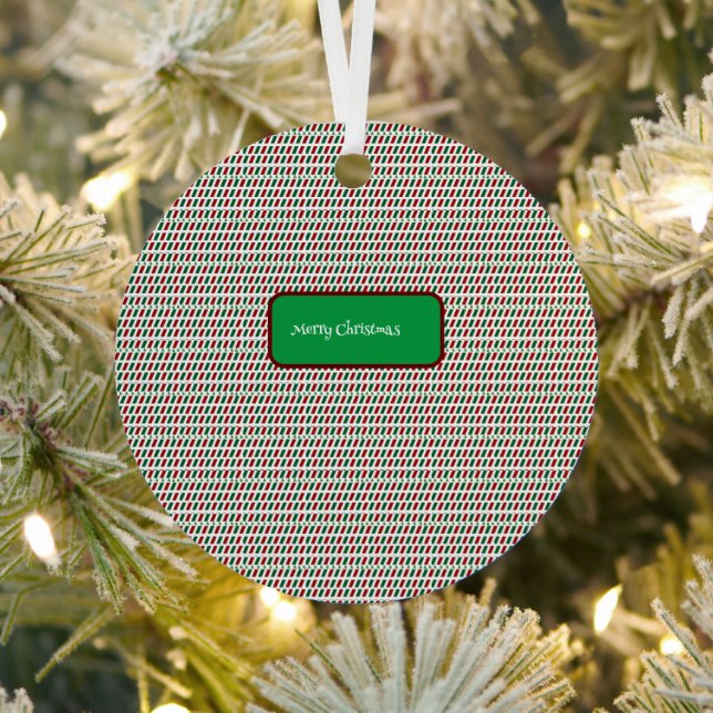 Fröhliche Weihnachten Elegant und modern individua Ornament Aus Metall (InSitu)