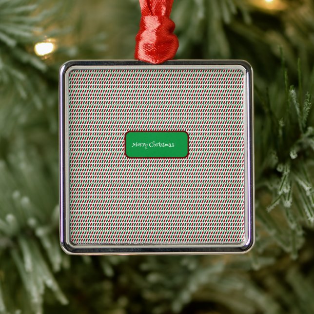 Fröhliche Weihnachten Elegant und modern individua Ornament Aus Metall (Baum)