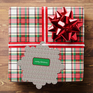 Fröhliche Weihnachten Elegant und modern individua Ornament Karte
